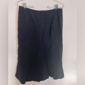 Carlisle vintage black wool skirt
